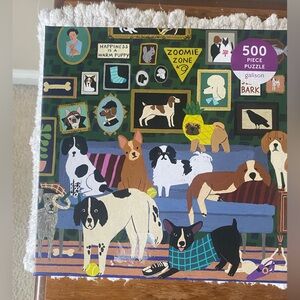 Dog Puzzle with Colorful Illustrations
